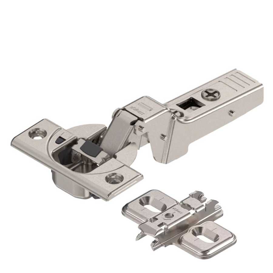 Blum Clip Frenli Yarım Deve Boynu, Kalın Profil kapak Menteşesi, Taban Dahil