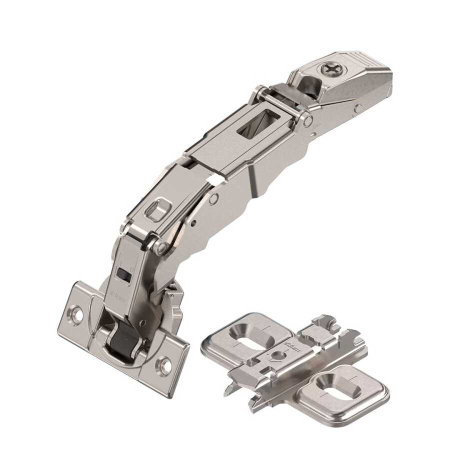 Blum Clip Frenli 155 Derece Geniş Açılı ( Kiler Dolapları için ) Menteşe Taban Dahil