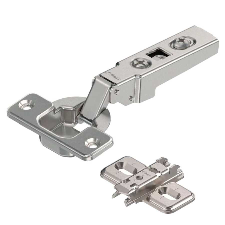 Blum Clip Frensiz Düz Menteşe 100 derece Taban Dahil